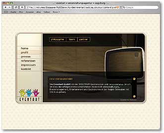 Webdesign Eventart